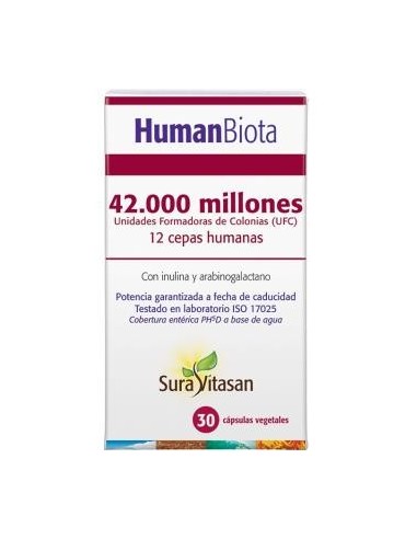 Pack de 2 uds Human Biota 30Cap. de Sura Vitasan