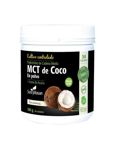 Pack de 2 uds Mct De Coco Polvo 150Gr. de Sura Vitasan