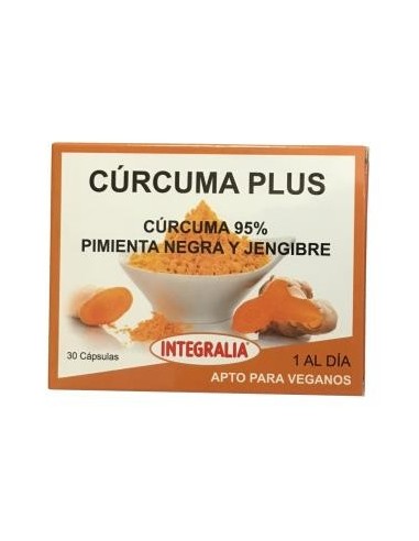 Cúrcuma Plus 30 Cápsulas de Integralia.