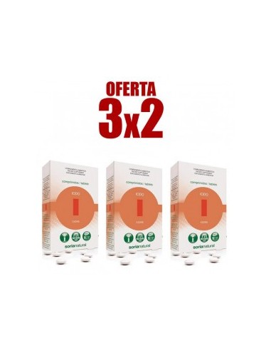 Pack 3X2 Retard Iodo 48 Comprimidos de Soria Natural.