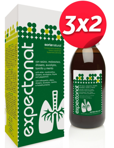 Pack 3X2 Expectonat Jarabe 250Ml. de Soria Natural.