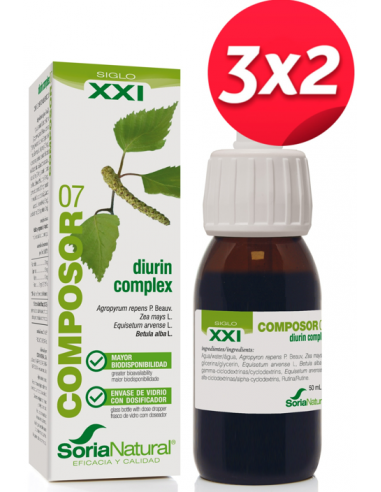 Pack 3X2 Composor 7 Diurin Complex Xxi 50Ml. de Soria Natural