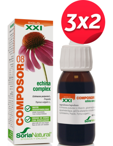 Pack 3X2 Composor 8 Echina Complex Xxi 50Ml. de Soria Natural