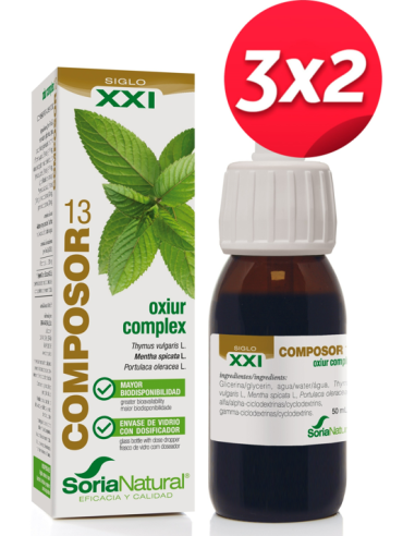 Pack 3X2 Composor 13 Oxiur Complex Xxi 50Ml. de Soria Natural