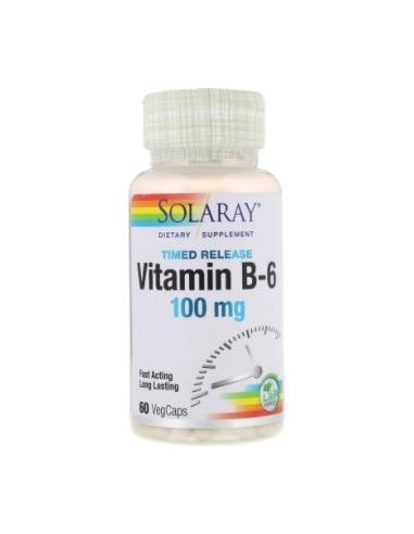 Pack 2 Uds. Vit. B-6 100Mg. 60Cap. de Pack Solaray