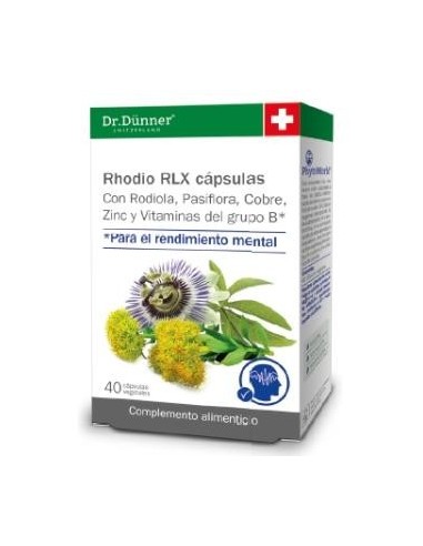 Rhodio Rlx Pw Rhodiola 40Cap. de Salus