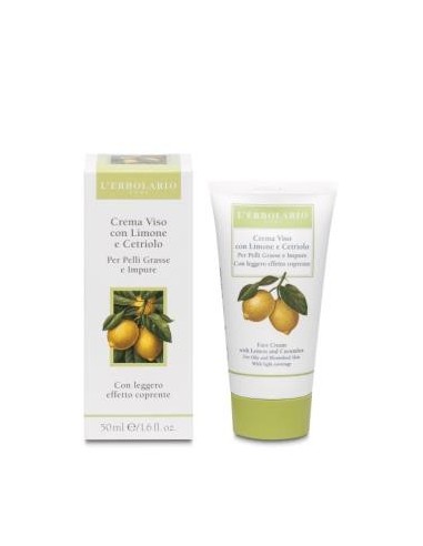 Crema Facial Limon Y Pepino 50 Mililitros L´Erbolario