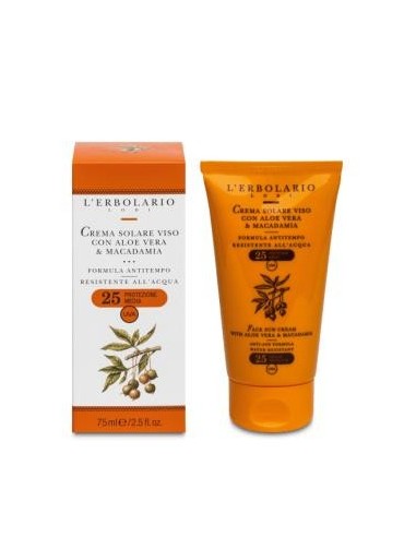 Solar Crema Facial Aloe Y Macadamia 75 Mililitros L´Erbolario