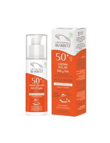 Crema Solar Niños Spf50+ 100 Mililitros Bio Alga Maris - Lab. Biarritz