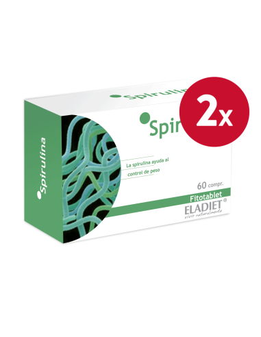 Pack de 2 uds Fitotablet Spirulina 60Comp. de Eladiet