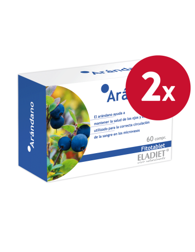 Pack de 2 uds Fitotablet Arandano (Mirtilo) 60Comp de Eladiet