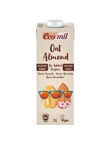 Ecomil Bebida de Avena-Almendra (sin azucar) Bio 1 L