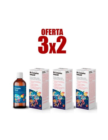 Pack 3x2 Bi Complex Infantil Jarabe 250Ml. de Herbora