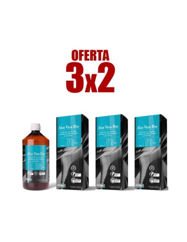 Pack 3x2 Jugo De Aloe Vera 1L. Bio de Herbora