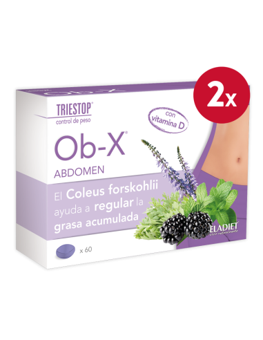 Pack de 2 uds Triestop Ob-X Abdomen 60Comp. de Eladiet