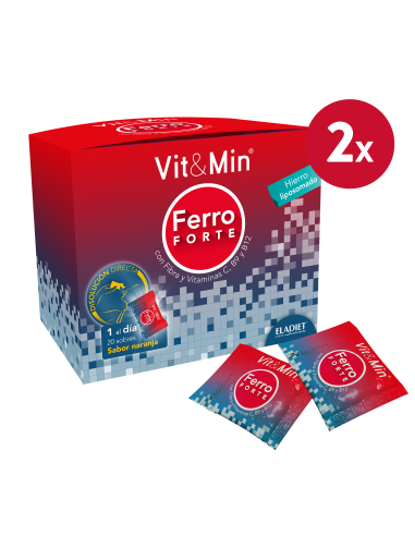 Pack de 2 uds Vit & Min Ferro Forte 20Sbrs. de Eladiet