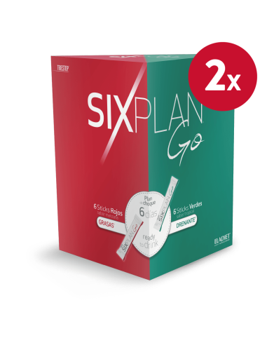 Pack de 2 uds Triestop Sixplan Go 6Sticks Rojos+6Sticks Verdes de Eladiet