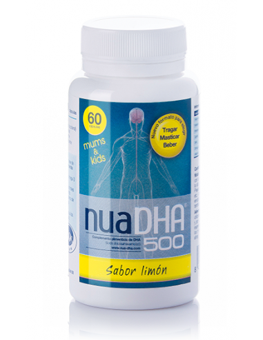 Nuadha 500 60 perlas masticables sabor limon de Nua