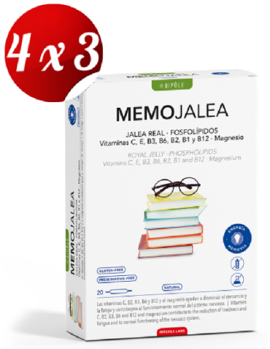 Pack 4x3 Bipole Memo Jalea 20 ampollas de Intersa