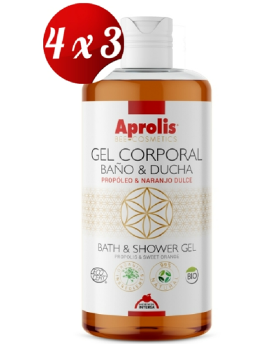 Pack 4x3 Aprolis Gel De Ducha Al Propoleo 500 Ml de Intersa