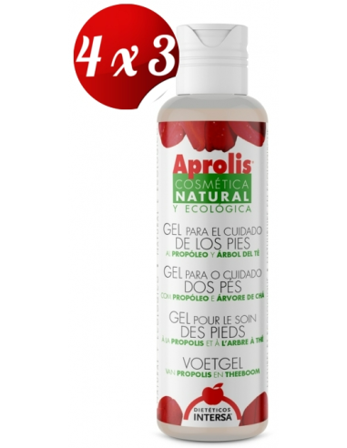 Pack 4x3 Gel De Pies Al Propoleo 100 Ml de Intersa