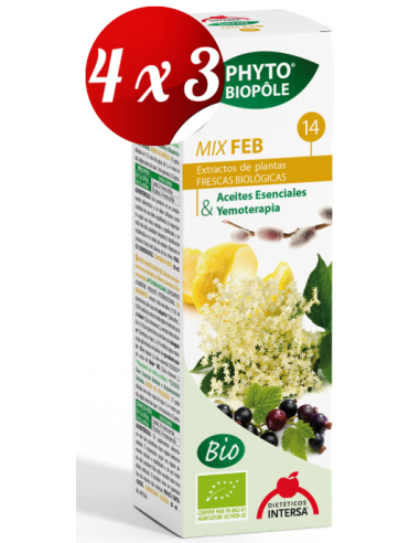 Pack 4x3 Phyto-Bipole Mix-Feb (Fiebre) 50 Ml de Intersa