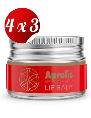 Pack 4x3 Aprolis Balsamo Labial Propoleo 5 gramos de Intersa