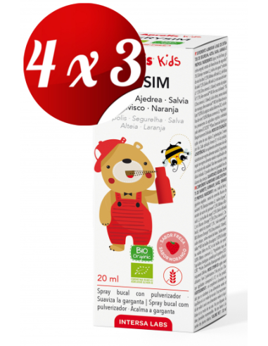 Pack 4x3 Aprolis Kids Erysim Spray Bucal 20 Ml de Intersa