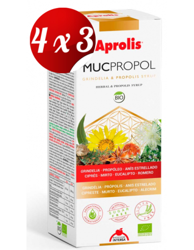 Pack 4x3 Aprolis Mucpropol 250 Ml de Intersa