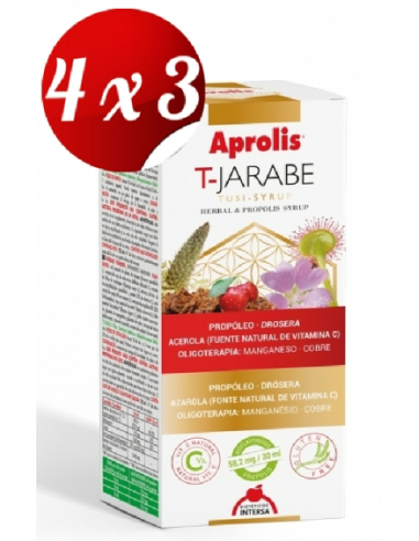 Pack 4x3 Aprolis Tos Jarabe 180 Ml de Intersa