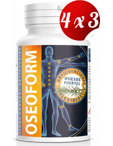 Pack 4x3 Oseoform 100 capsulas de Intersa