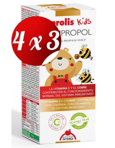 Pack 4x3 Aprolis Kids Tusi-Propol 105 Ml de Intersa