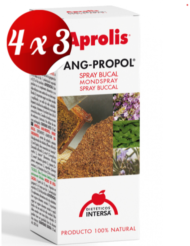 Pack 4x3 Aprolis Angi-Propol Spray Bucal 15 Ml de Intersa