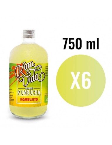 Kombucha Limon, Lima y Hierbabuena (Kombujito) Bio 6x750ml K