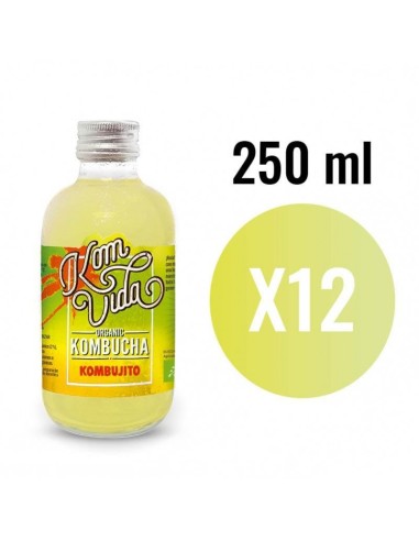 Kombucha Limon, Lima y Hierbabuena (Kombujito) Bio 12x250ml