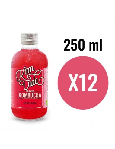 Kombucha Frutos Rojos (Berryvida) Bio 12x250ml Komvida