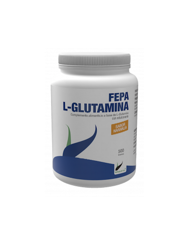 Pack 2 ud fepa-l-glutamina 500 g. sabor naranja