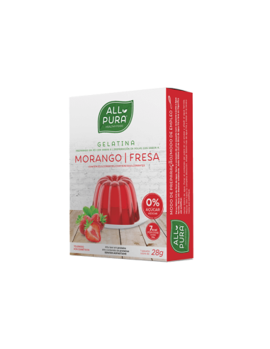 Gelatina Fresa Zero 28 Gr de Dietmed