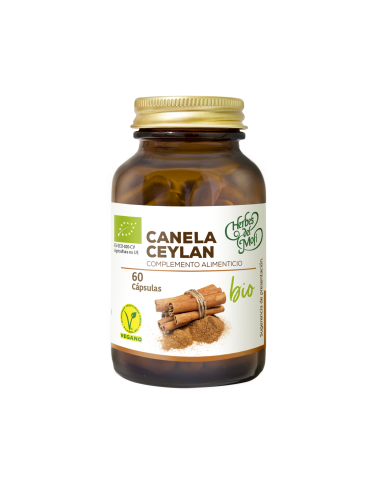 Canela Ceylan 100% Bio 60 Caps de Herbes del Moli