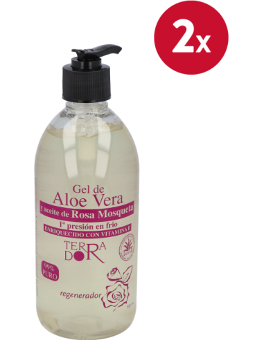 Pack de 2 uds Gel Aloe Vera Y Rosa Mosqueta 500Ml. de Derbos