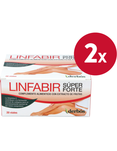 Pack de 2 uds Linfabir Super Forte 20Viales de Derbos