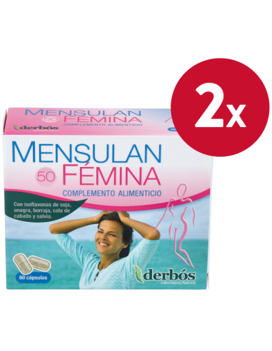 Pack de 2 uds Mensulan Femina 50 Isoflavonas 60Cap. de Derbos