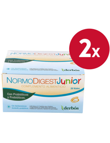 Pack de 2 uds Normodigest Junior 20Viales de Derbos