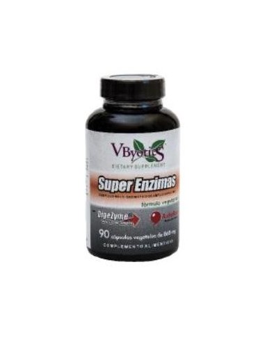 Super Enzimas Vegetales con DigeZyme® 90 Cápsulas Vegetales Vbyotics