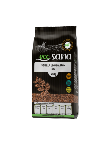 Semilla Lino Marron Bio 250G Ecosana