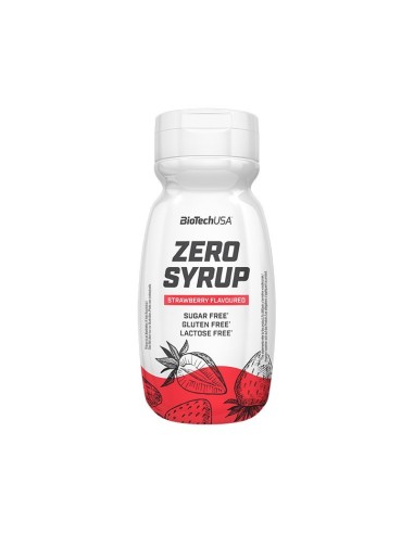 Sirope de fresa Zero 320ml BiotechUSA