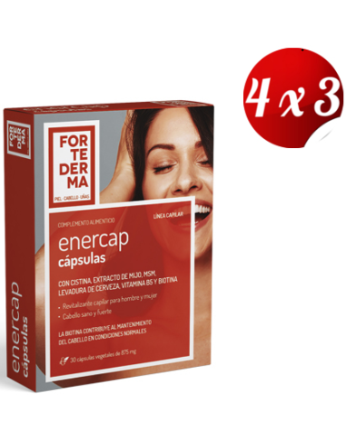 Pack 4x3 Enercap 30 Capsulas Vegetales de Herbora