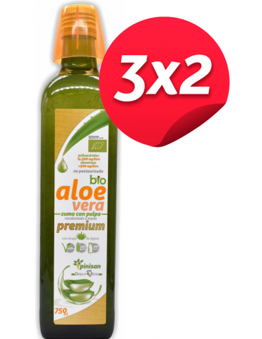 Pack 3x2 Aloe Vera Premium Bio 750 ml de Pinisan