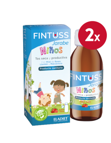 Pack de 2 uds Fintuss Niños Jarabe 168Gr. de Eladiet