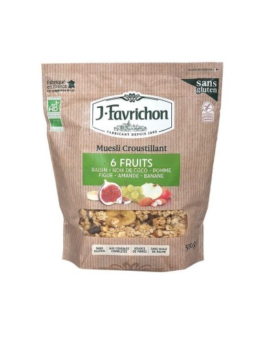 Crunchy Muesli 6 Frutas 375G de Favrichon